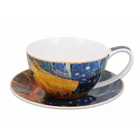 Filiżanka Carmani 360ml ze spodkiem - V. van Gogh, Tarasy kawiarni nocą - 2